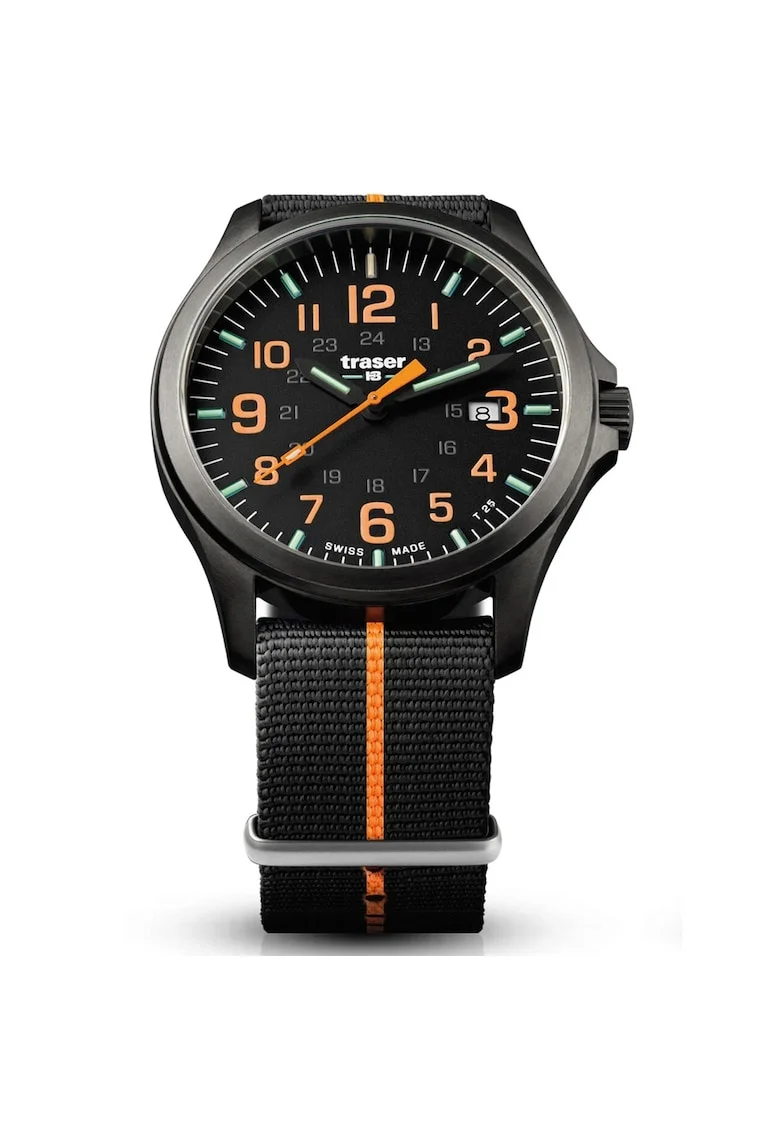 Ceas barbatesc  H3 107425 P67 Officer Pro Gun, 42 mm, 10 ATM, Negru