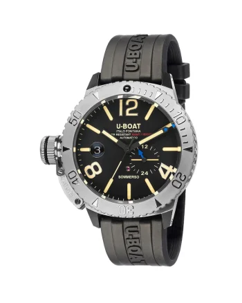 Ceas barbatesc  9007A Sommerso, 46mm, 30ATM , Argintiu