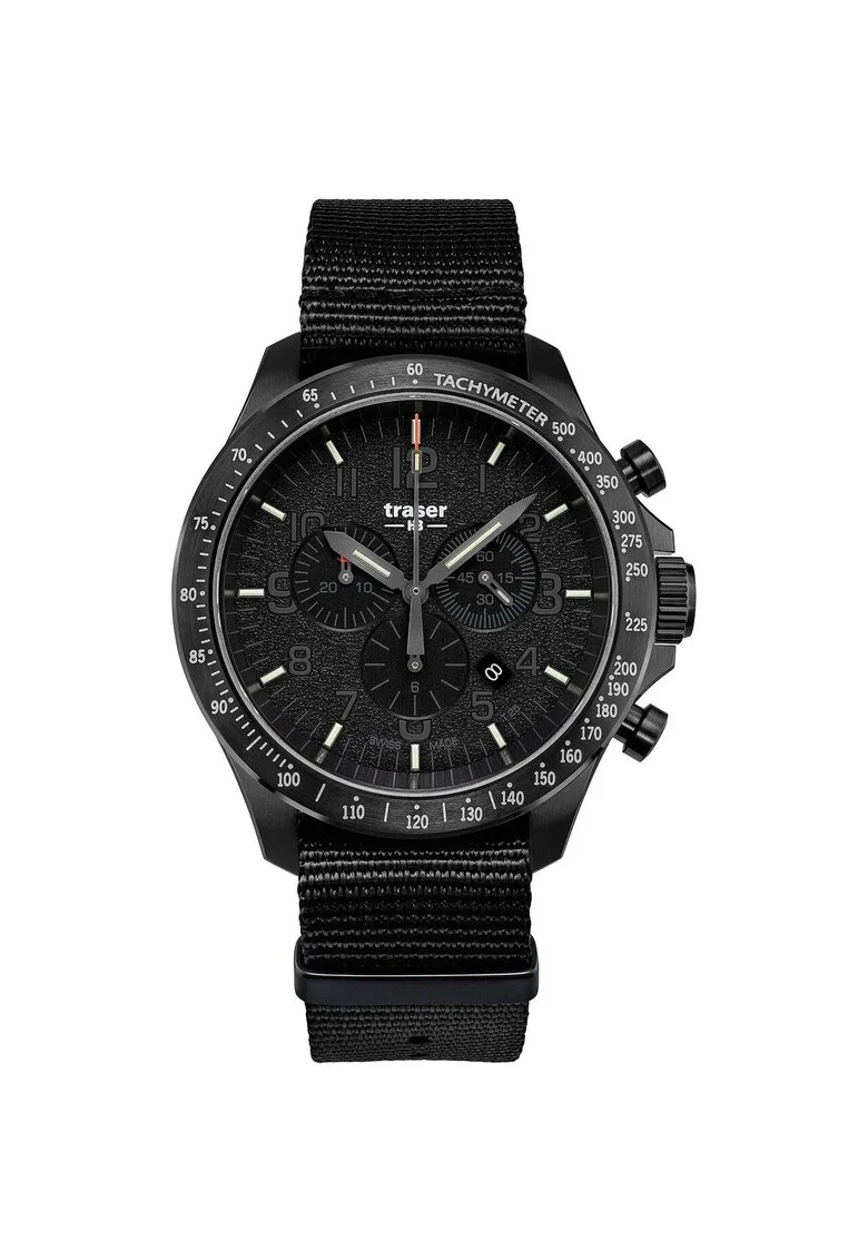 Ceas barbatesc  109465, Quartz, 46mm, 10ATM, Negru