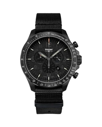 Ceas barbatesc  109465, Quartz, 46mm, 10ATM, Negru