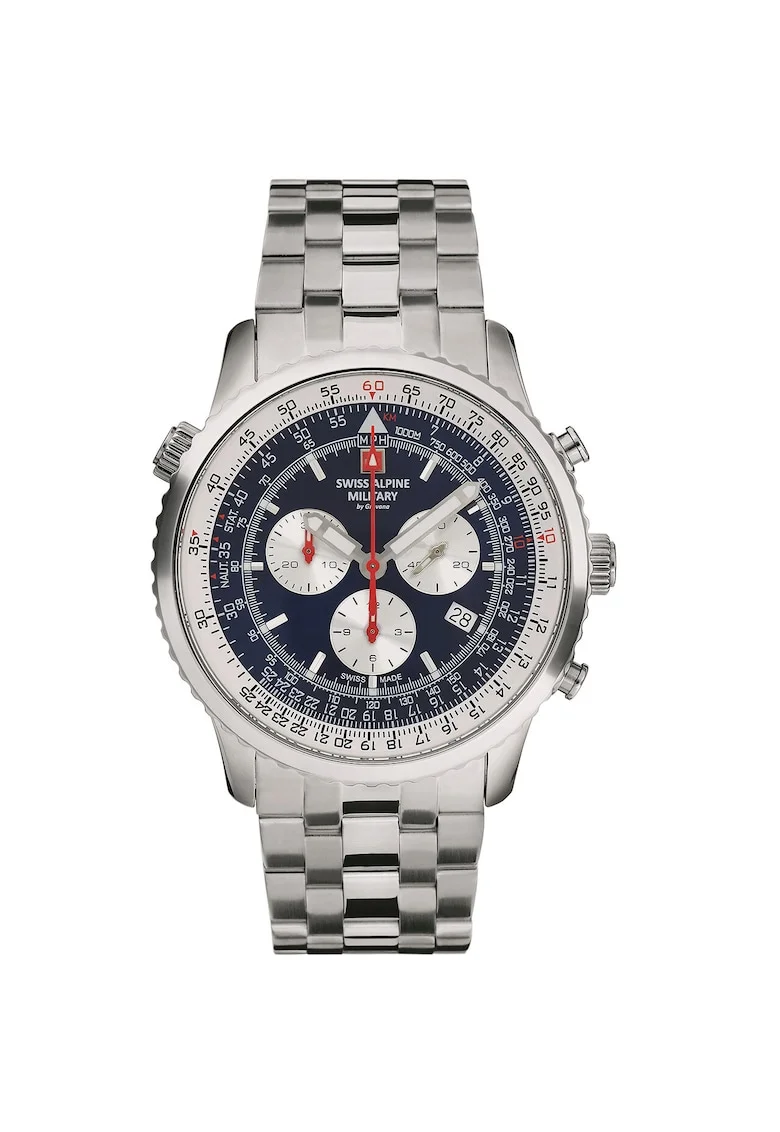 Ceas barbatesc  70.789.135, Quartz, 46mm, 10ATM, Argintiu