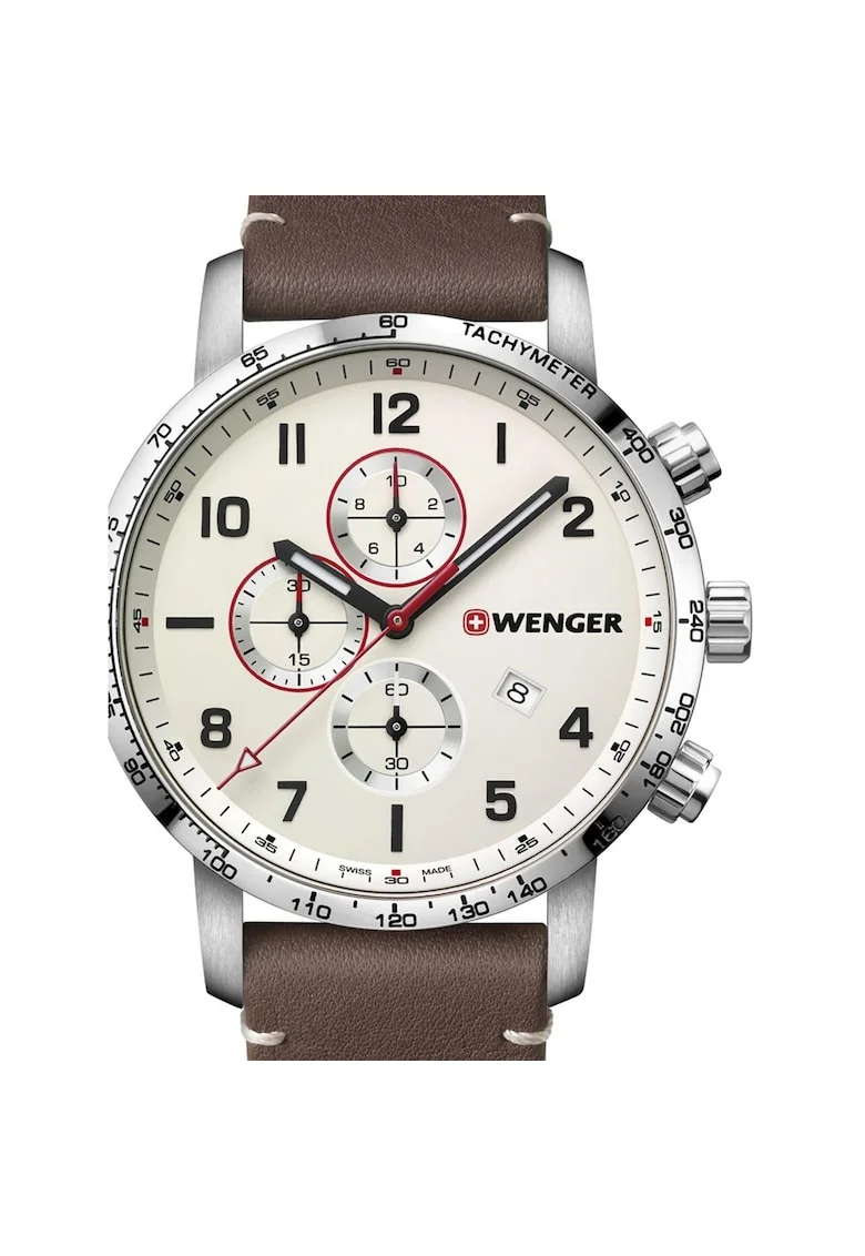 Ceas barbatesc  01.1543.113 Attitude Cronograf 44mm, 10ATM, Argintiu