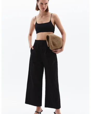 Pantaloni cu croiala ampla, Negru