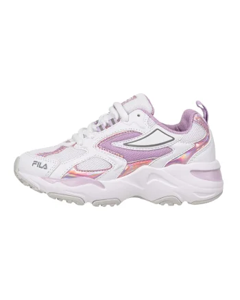 Pantofi sport cu aspect contrastant Ray Tracer, Alb/Lila/Roz