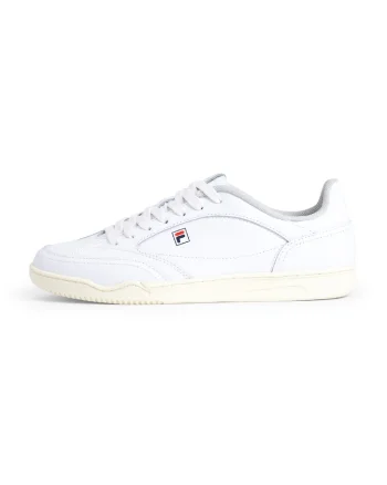 Pantofi sport low-cut din piele, Alb murdar