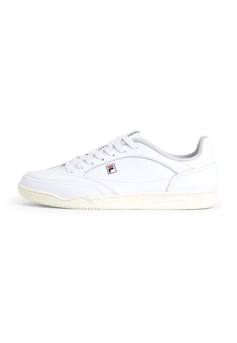 Pantofi sport din piele cu detaliu logo Slantshot L, Alb murdar