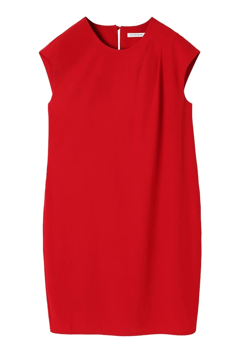 Rochie mini dreapta, Rosu vermillion