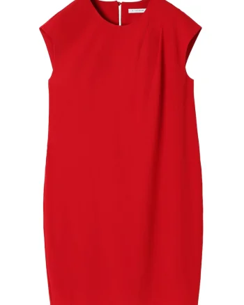 Rochie mini dreapta, Rosu vermillion