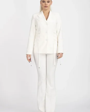 Sacou elegant cu snur la talie