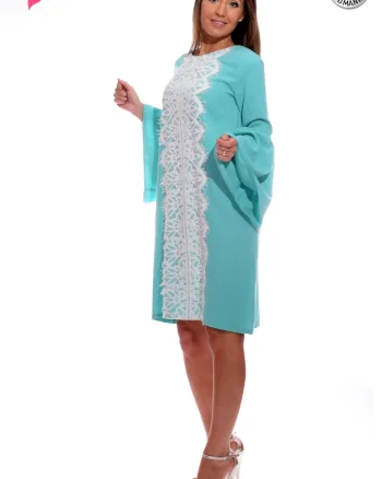 Rochie eleganta cu croi lejer si maneci clopot
