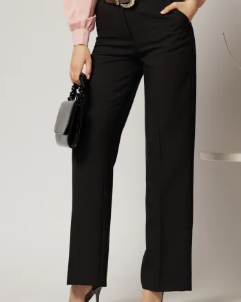Pantaloni dama negri office cu buzunare