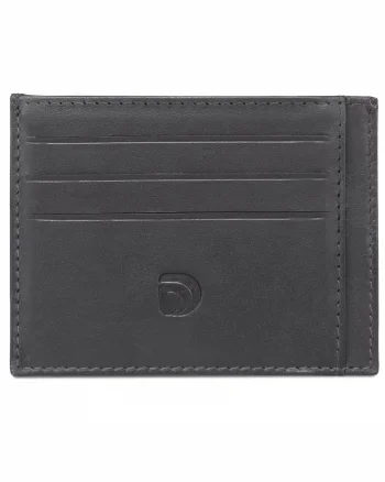 Port card unisex Delis, Achim PT1195, piele naturala, Negru