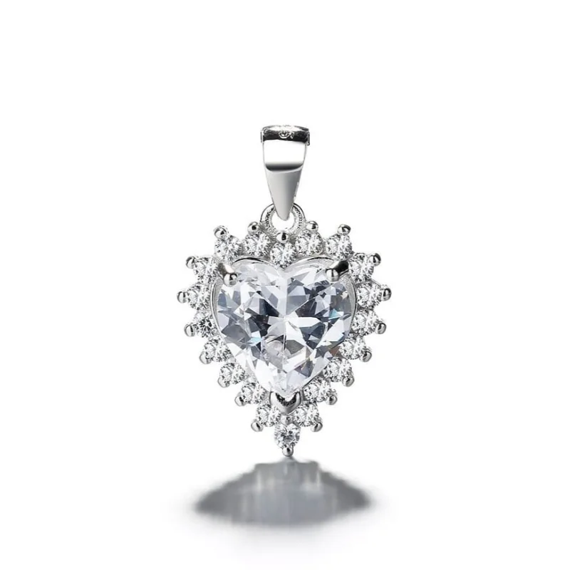 Pandantiv argint 925, JW1290, model elegant, placat cu rodiu