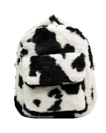 Rucsac dama, Arlenis GT3715, Negru/Alb