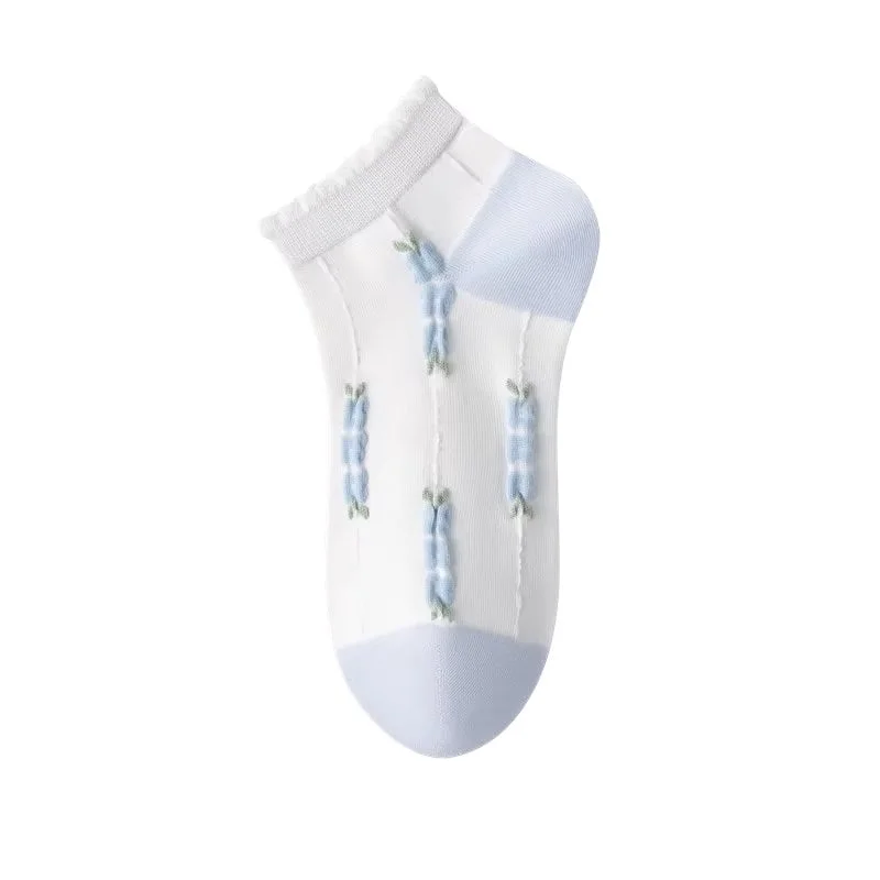Sosete pentru dama, SS198, Alb, marime universala (35-39)