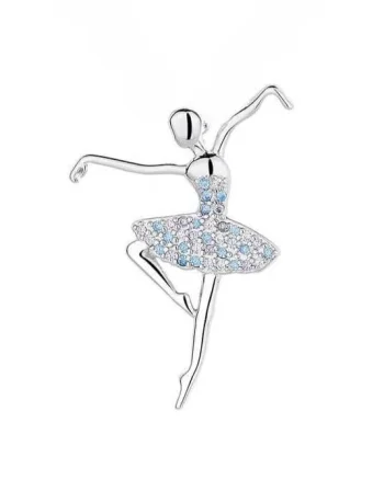 Pandantiv argint 925, JW1596, model balerina, placat cu rodiu