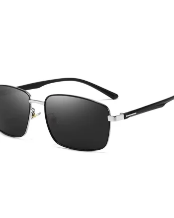 Ochelari de soare pentru barbati, SG065, Negru/Argintiu