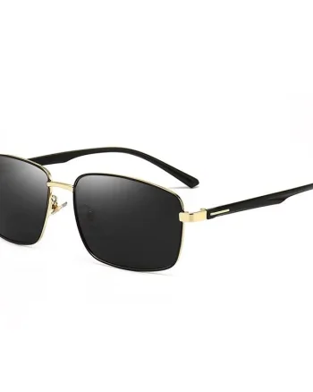 Ochelari de soare pentru barbati, SG068, Negru/Auriu