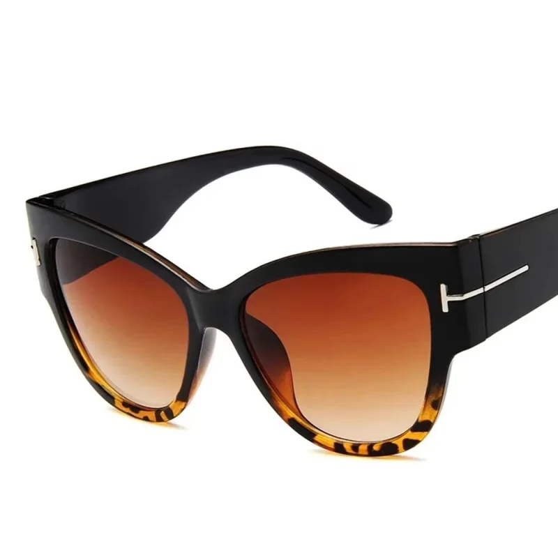 Ochelari de soare pentru femei, SG093, Negru/Maro