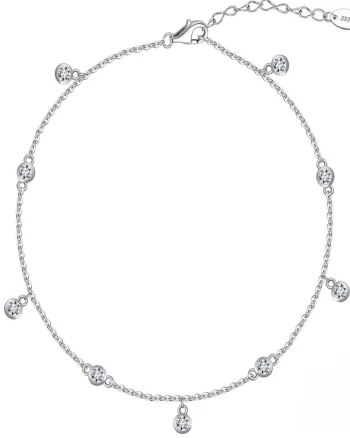 Bratara de glezna argint 925, JW1809, model elegant, placata cu rodiu