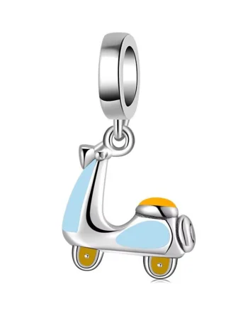 Charm/talisman argint 925, JW1626, model Scooter, placat cu rodiu