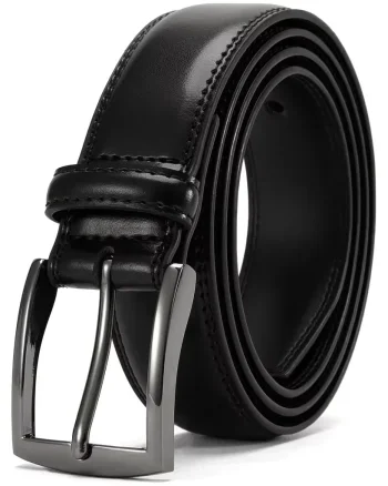 Curea pentru barbati C-166, piele naturala, Negru