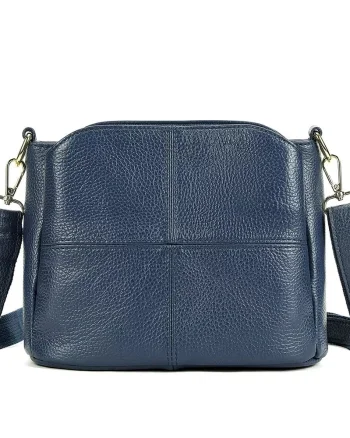 Geanta de dama, Mavis GT3087, piele naturala, Albastru