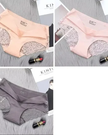 Set 3 perechi de chiloti pentru dama, CH035, Multicolor