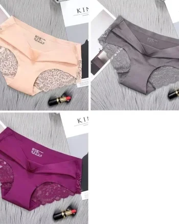Set 3 perechi de chiloti pentru dama, CH041, Multicolor