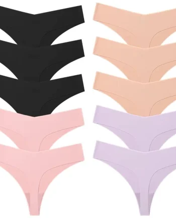 Set 10 perechi de chiloti pentru dama, CH045, Multicolor