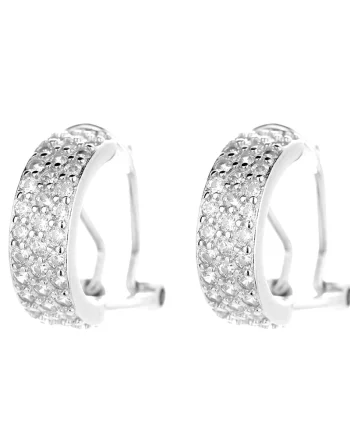 Cercei argint 925, JW801, model elegant, placati cu rodiu
