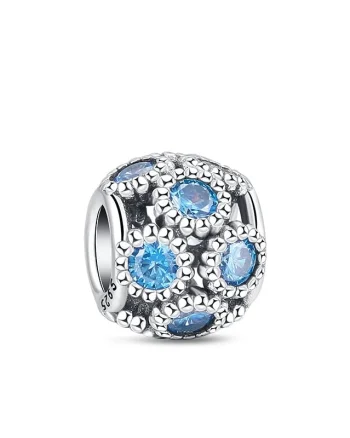 Charm/talisman argint 925, JW1119, model rotund, placat cu rodiu