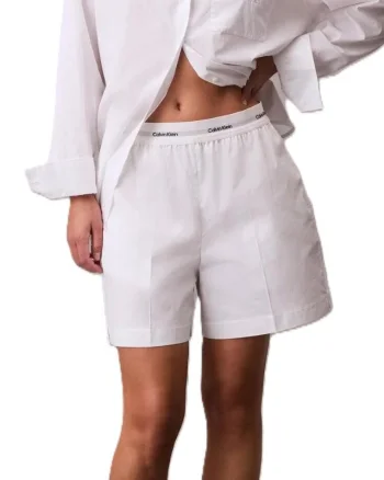 Sort Calvin Klein LOGO WB COTTON SHORT