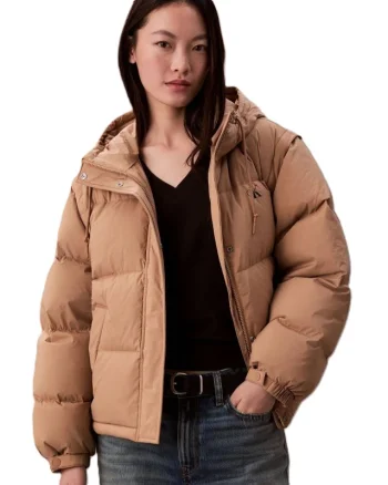 Geaca Calvin Klein DETACHABLE SLEEVE DOWNPUFFER
