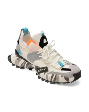 Pantofi sport GRYXX albi, 18159, din material textil