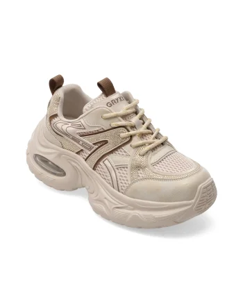 Pantofi sport GRYXX bej, 2813, din material textil