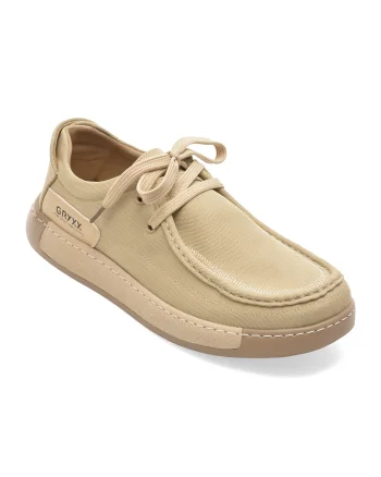 Mocasini GRYXX bej, 93662, din material textil