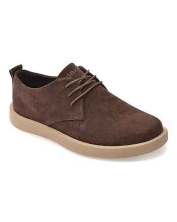 Pantofi GRYXX maro, 80027, din piele intoarsa