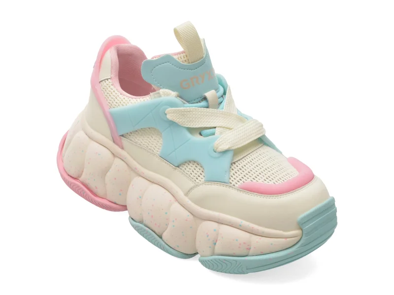 Pantofi sport GRYXX albi, 25900, din material textil