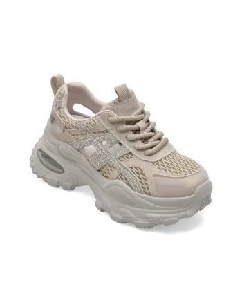 Pantofi sport GRYXX nude, 979, din piele naturala