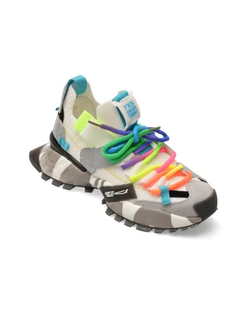 Pantofi sport GRYXX albi, 18159, din material textil