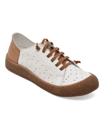 Pantofi sport GRYXX albi, 13011, din piele naturala