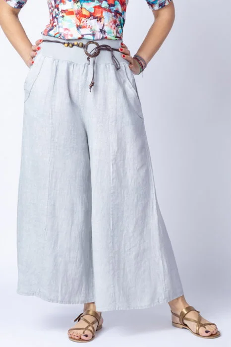 Fusta pantalon bej casual, din in, cu o curea fancy