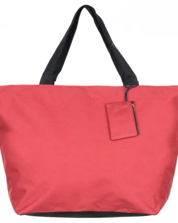 Geanta de weekend rosie din material textil panzat