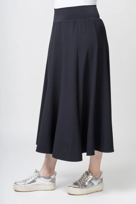 Fusta neagra in clini, din vascoza (78cm)