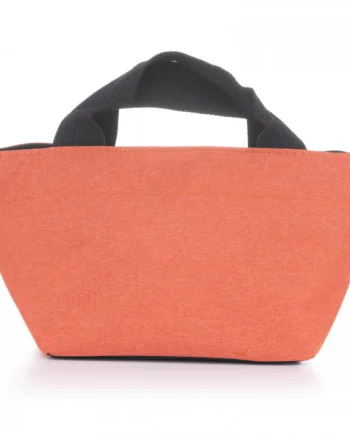 Gentuta cosmetice din material textil panzat, portocalie