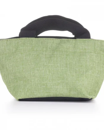 Gentuta cosmetice din material textil panzat, verde