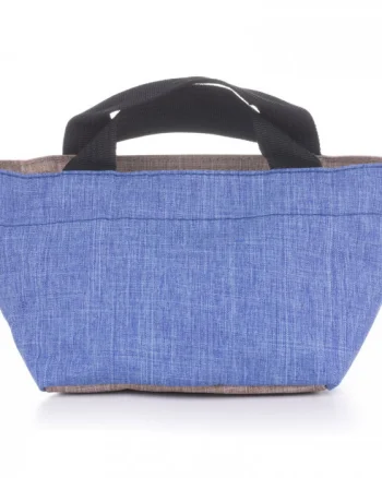 Gentuta cosmetice din material textil panzat, albastru