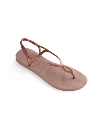 Sandale Havaianas slim din cauciuc natural, roz