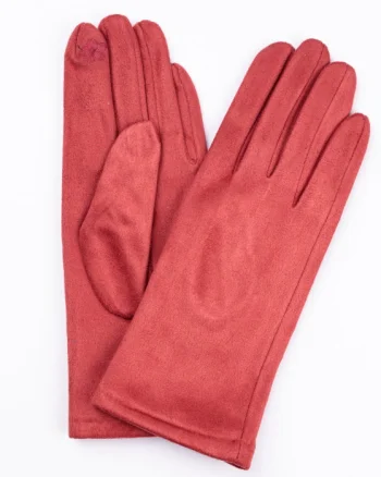 Manusi dama caramizii din material textil catifelatat